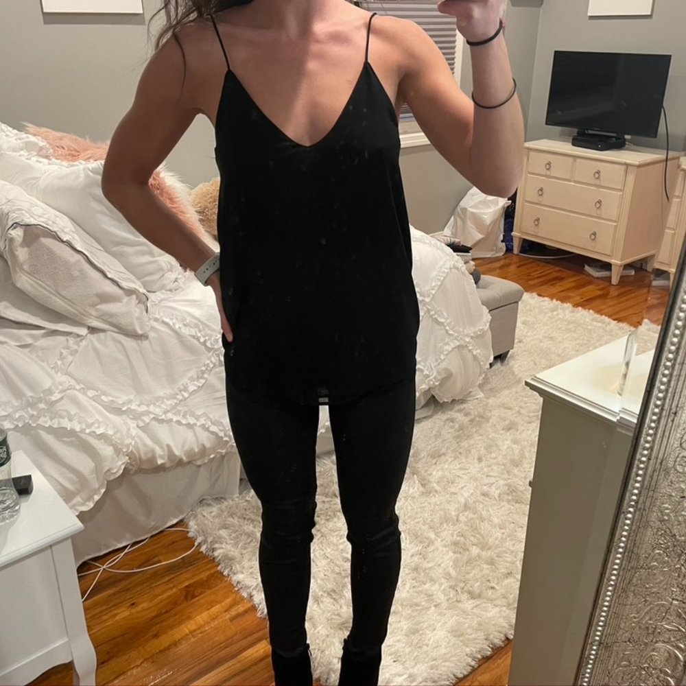 Zara Black Sleeveless Tank Top